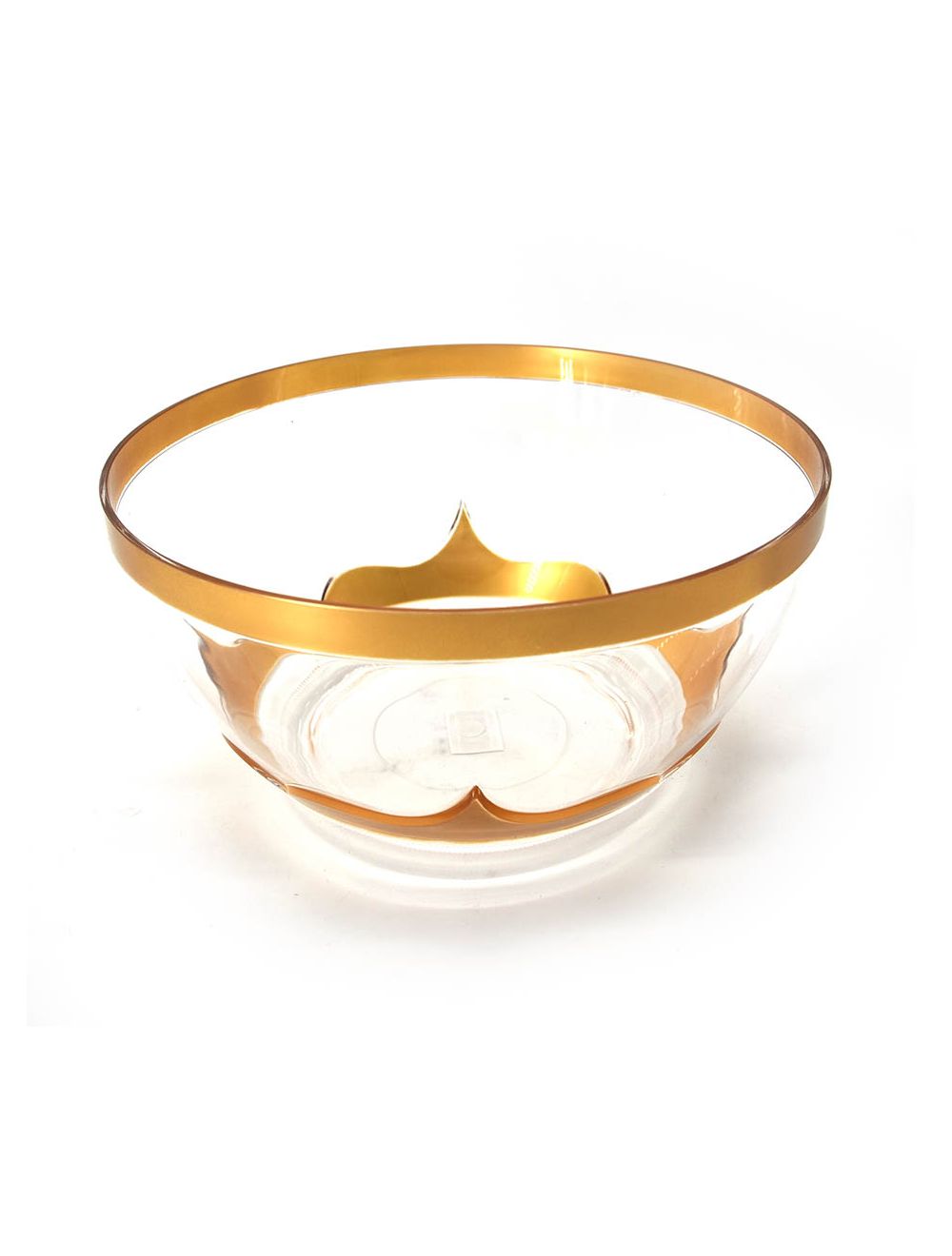 Gold Deluxe Acrylic Salad Bowl 25cm
