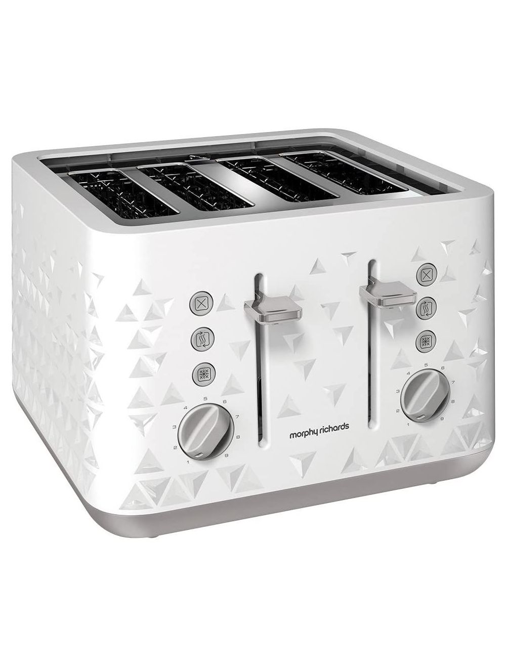 Morphy Richard 4-Slice Prism Toaster, White-248110