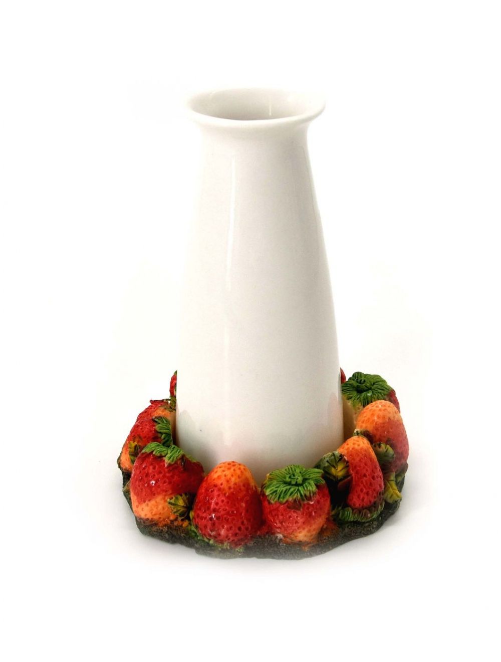 Porcelain Oil Pourer with Strawberry Decor Stand - Assorted