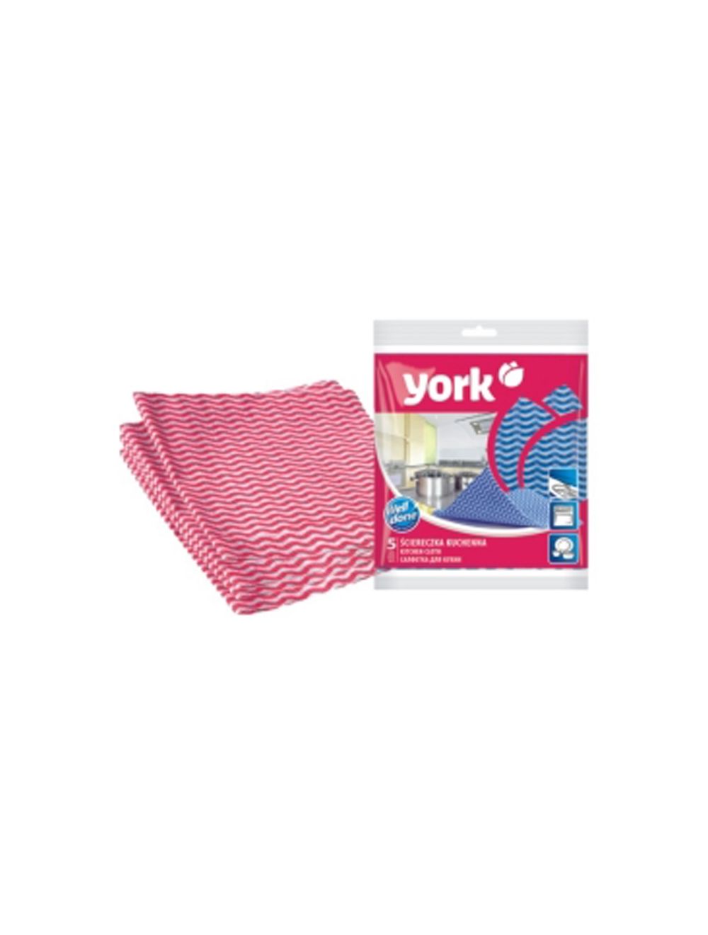 Household Kitchen Cleaning Cloth 5Pc - Assorted