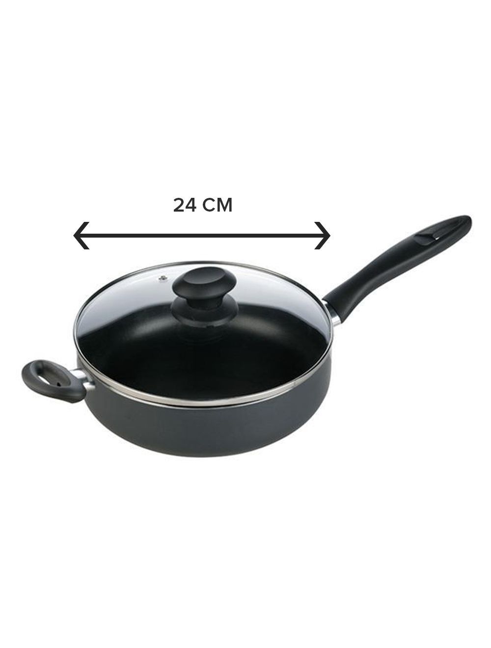 Tescoma Nonstick Deep Fry Pan With Cover 24 cm