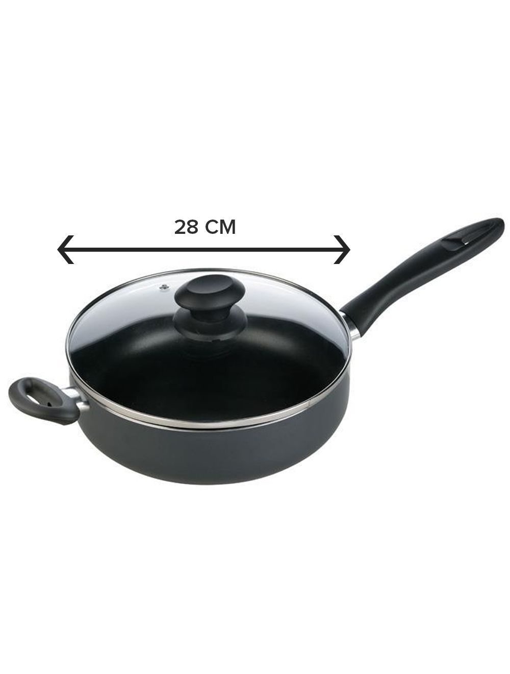 Nonstick Deep Fry Pan With Lid 28cm