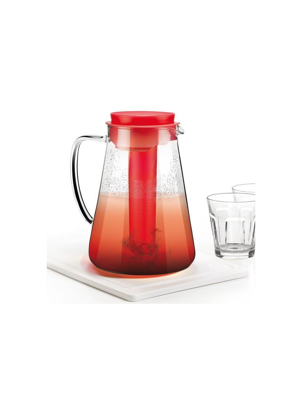 TEO PITCHER WITH INFUSER - RED 2.5 L