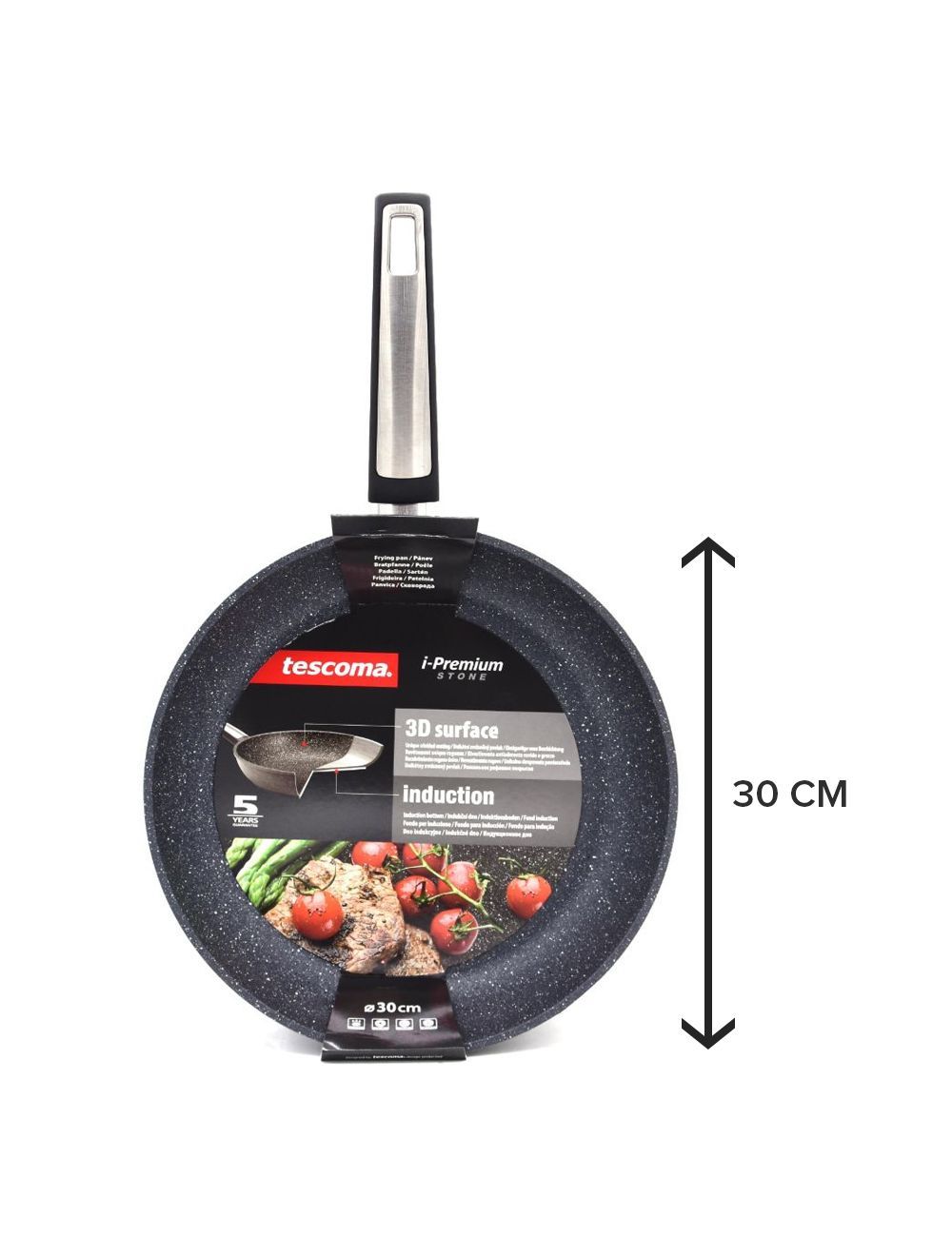 Premium Stone Frying Pan, Stone Coating - 30 CM