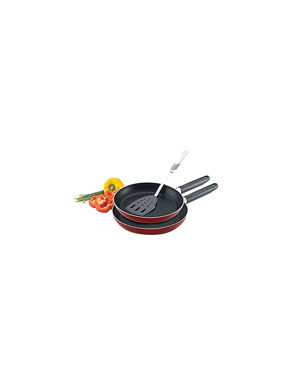 Prestige Frypan 22+28CM Twin Pack With Tool-PR20982