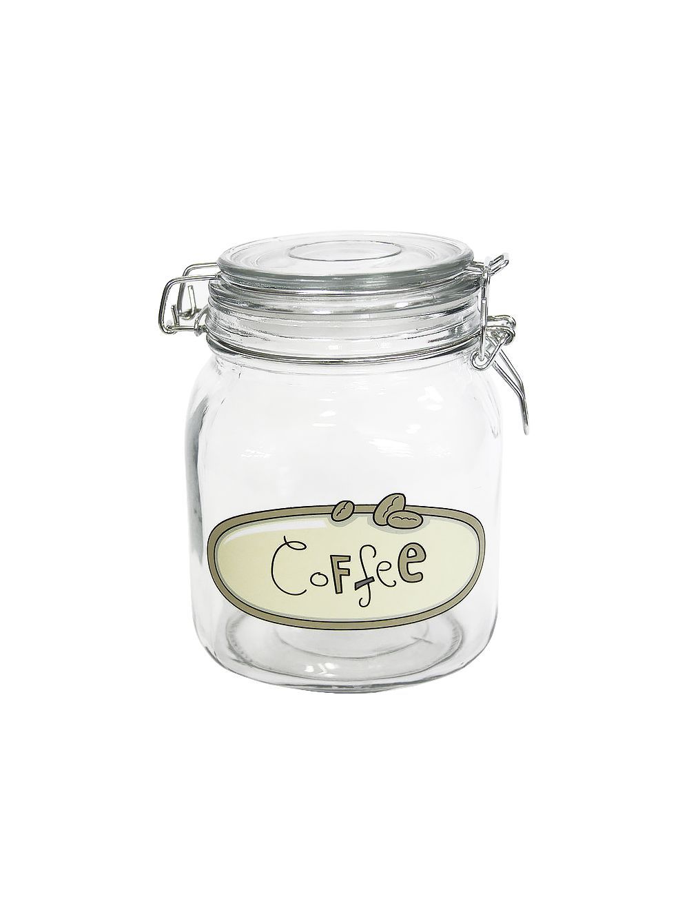 Orchid Square Glass Canister Coffee 1L