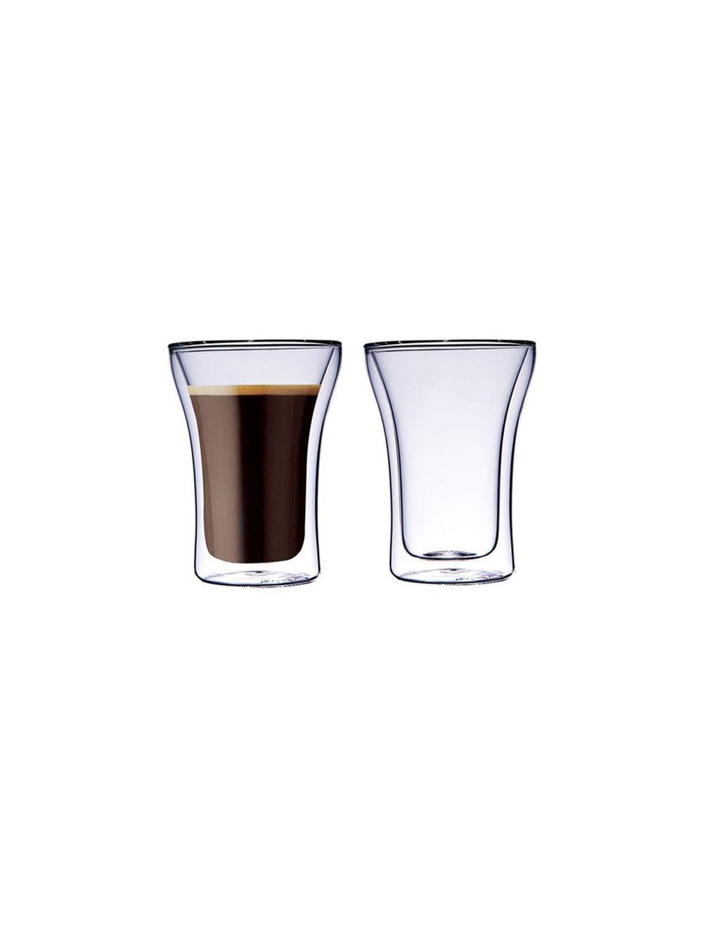 Neoflam Borosilicate Double Wall Glass Set of 2, Tumbler Cups 250 ml