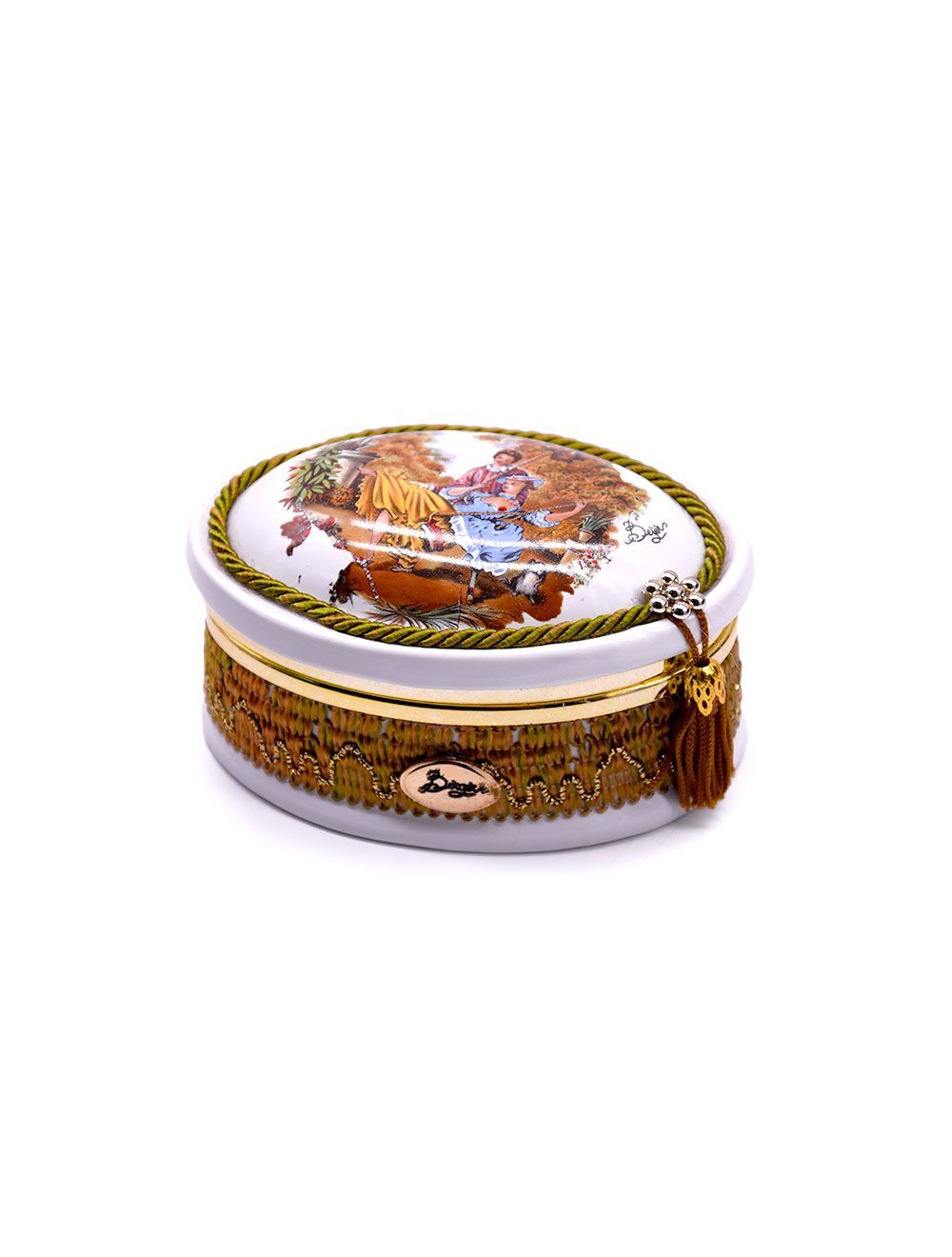 Oval-Shaped Jewellery Box