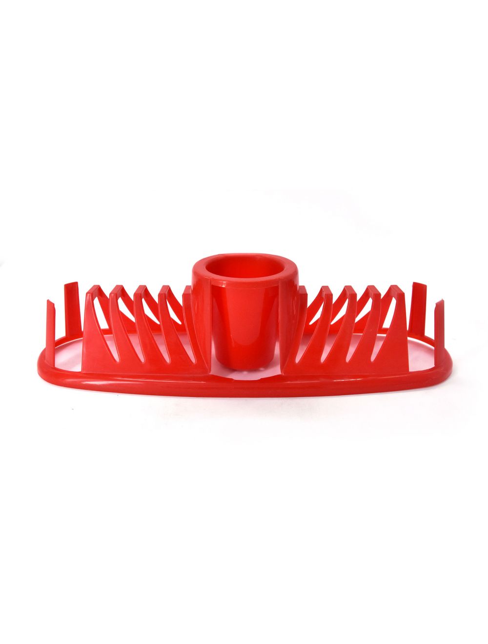 Plate Rack and Cutlery Holder Red