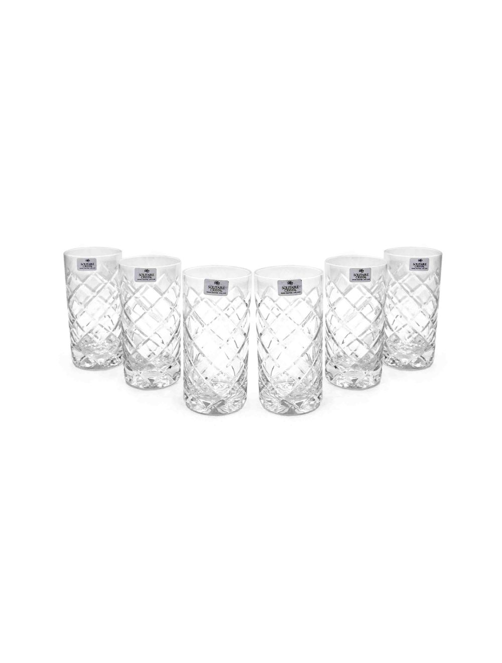 Solitaire 6 Pieces Tumbler Crystal
