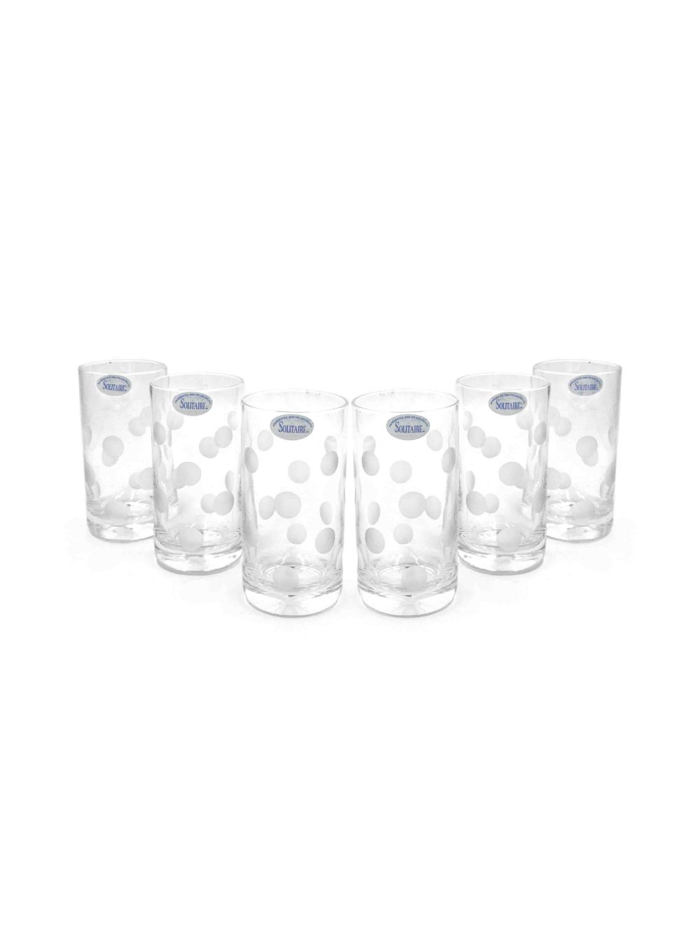 Solitaire 6 Pieces Tumbler Crystal