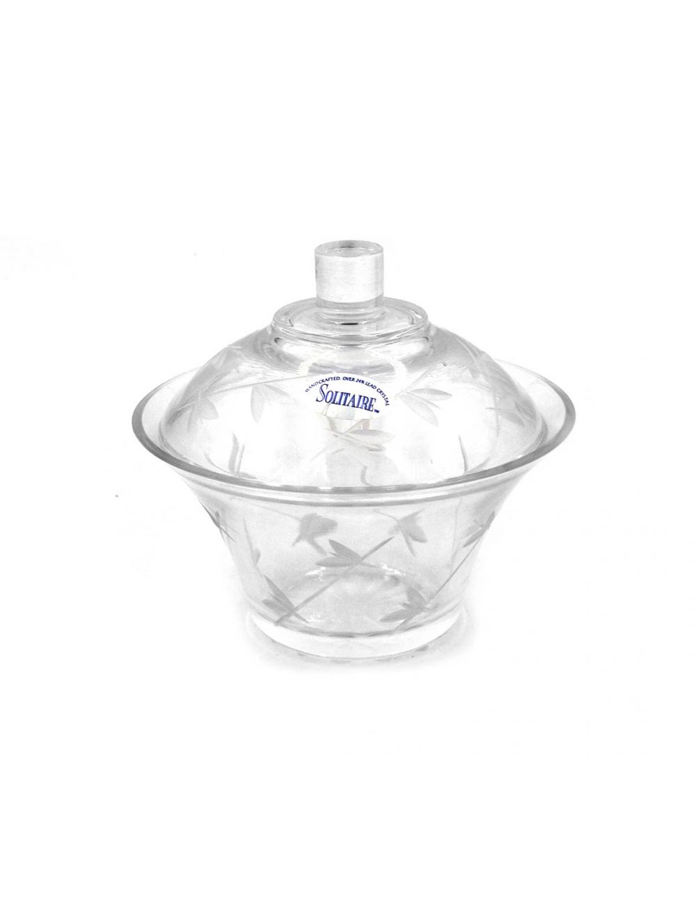 Solitaire Sugar Bowl With Cover Butterfly