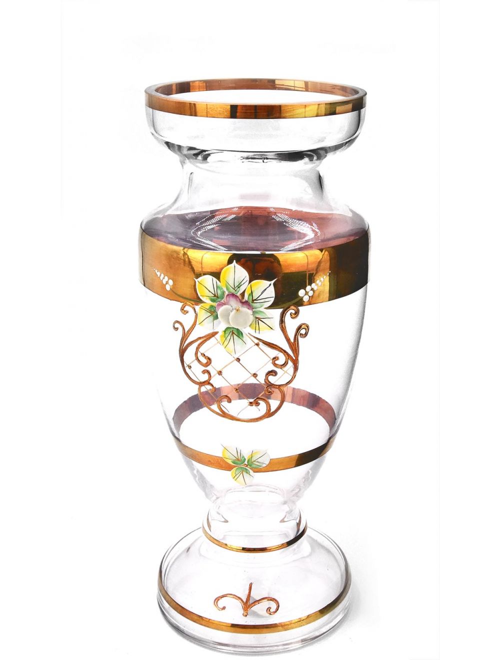 Vase Clear Gold 25 cm