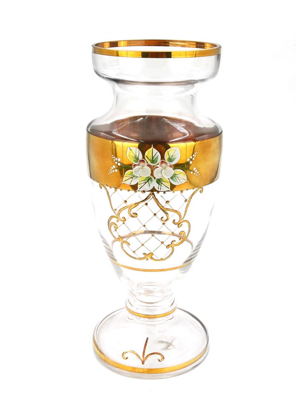 Vase Clear Gold 30 cm