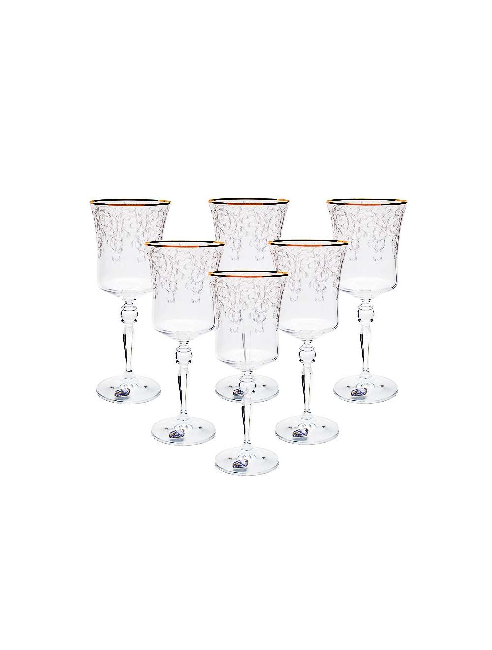 Set of 6 Bohemia Stemware Glass 250 ml