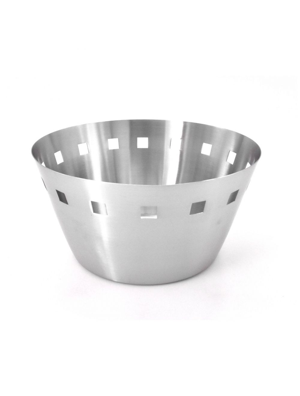 Steel Bread Basket With Square Shaped Hole Design