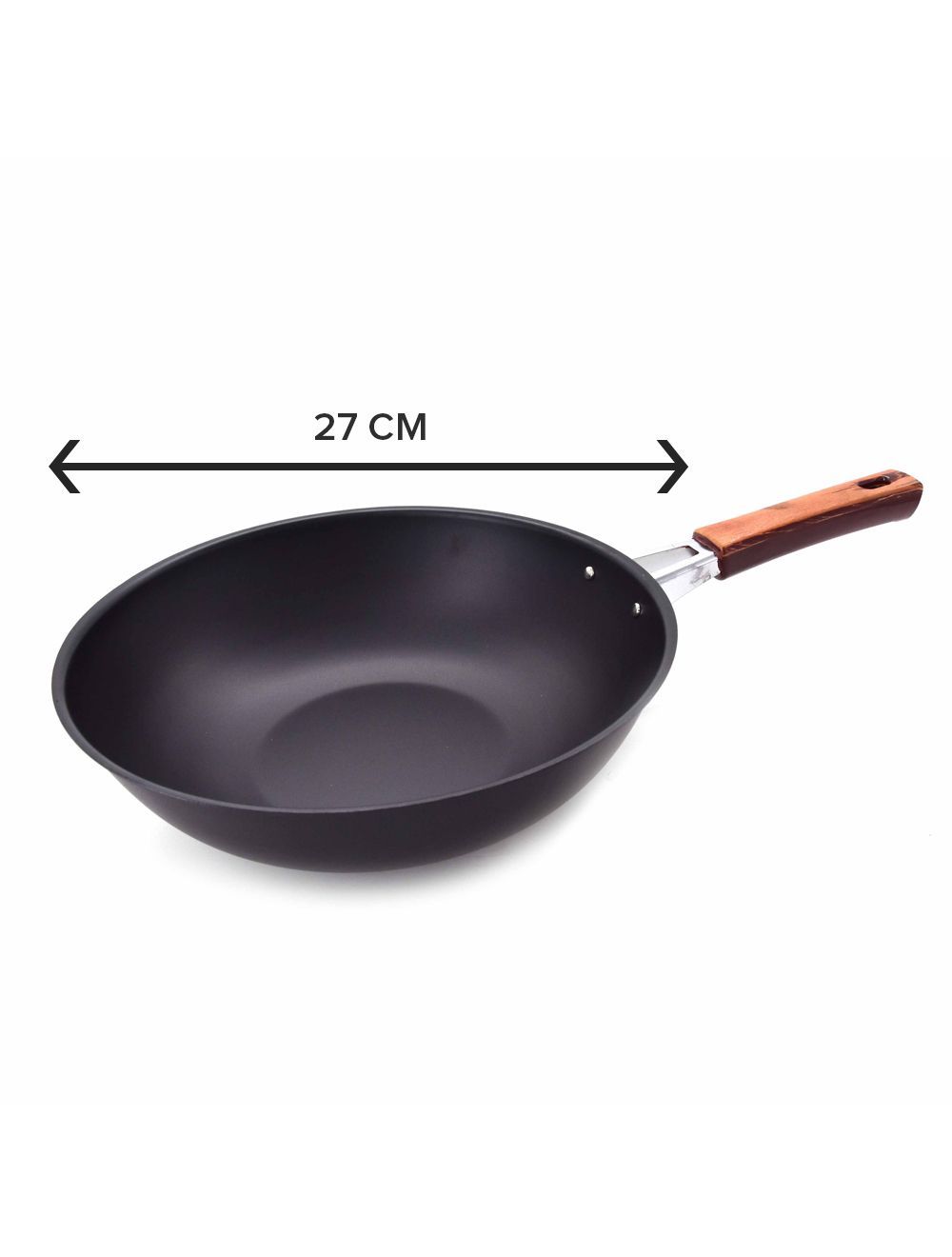 Non-Stick Deep Fry Pan Black 27 cm