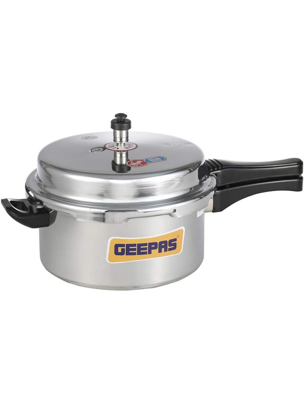 Geepas 5L Normal Pressure Cooker, Silver - GPC326