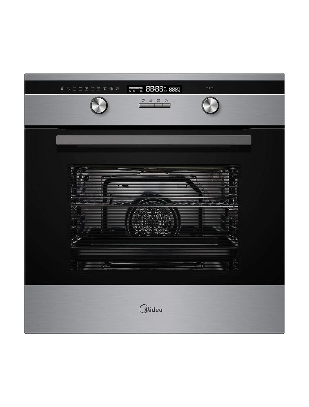 Midea  Built In Electric Oven 60 cm Silver-Black with Fan-65DAE40139