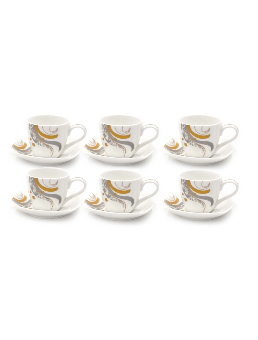 Cup and Saucer 12 Pieces Coffee Set