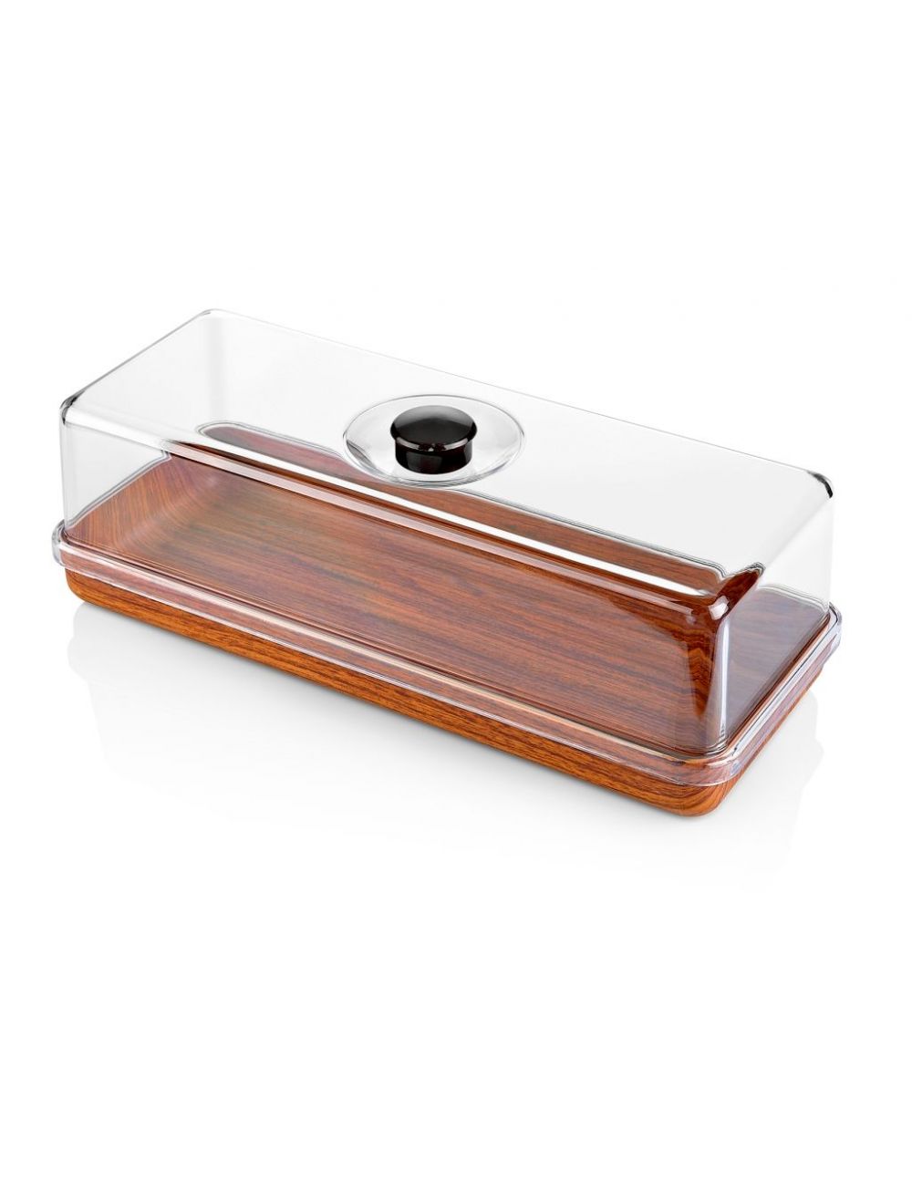 Evelin Rectangle Bread & Cake Serving Box Container With Lid