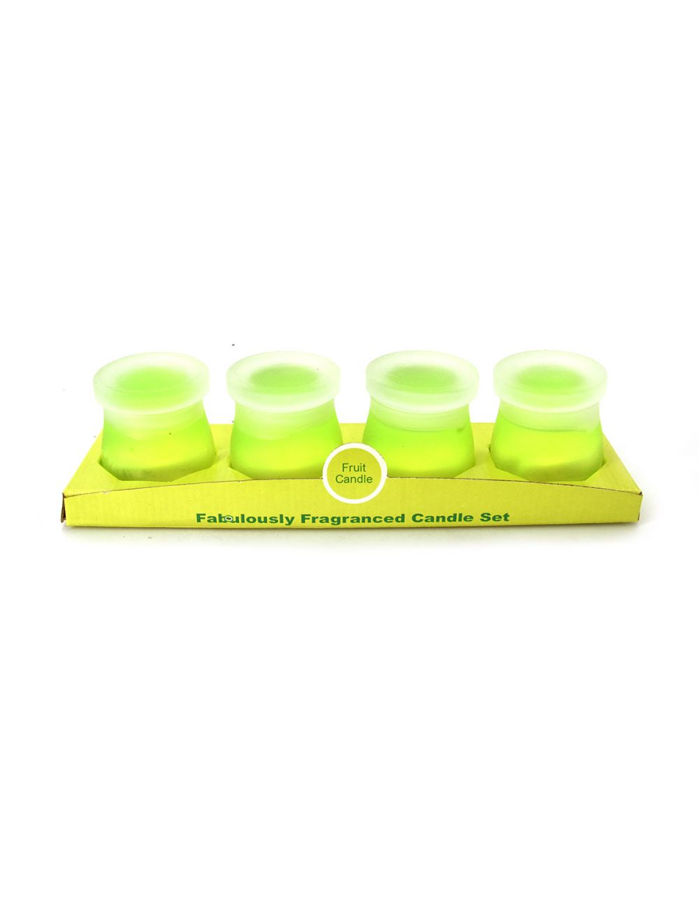 Frosted Glass Jar Candle Set 4 Pieces