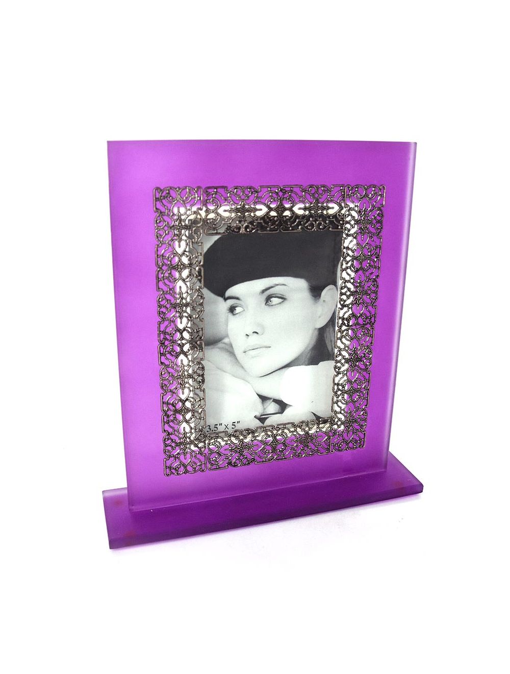 Photo Frame Purple With Stand