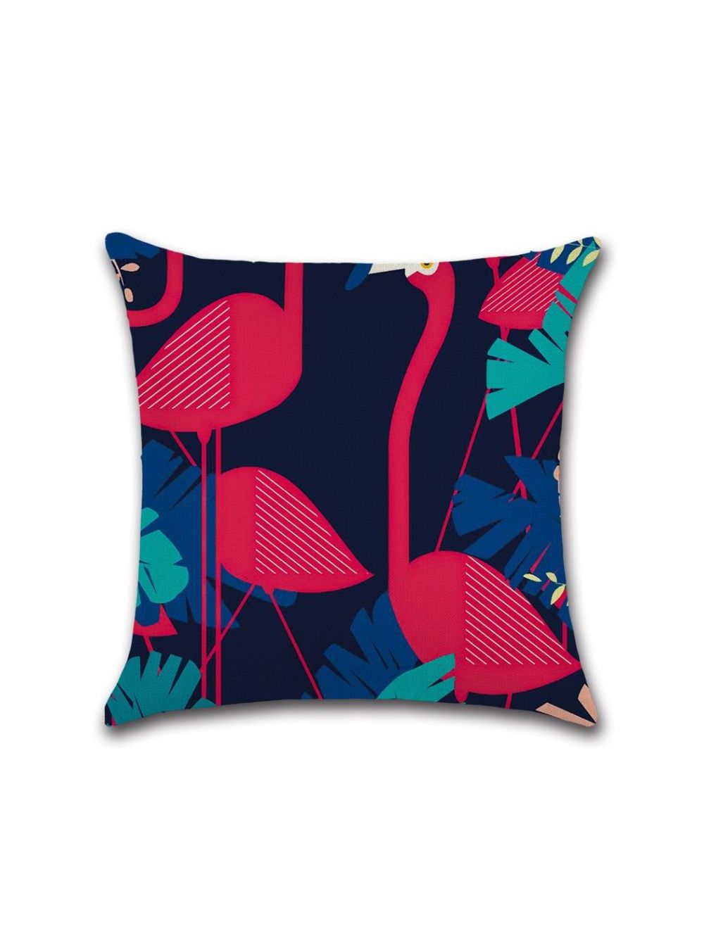 Rishahome Flamingo Printed Cushion Cover 45x45 cm-9C100B0002