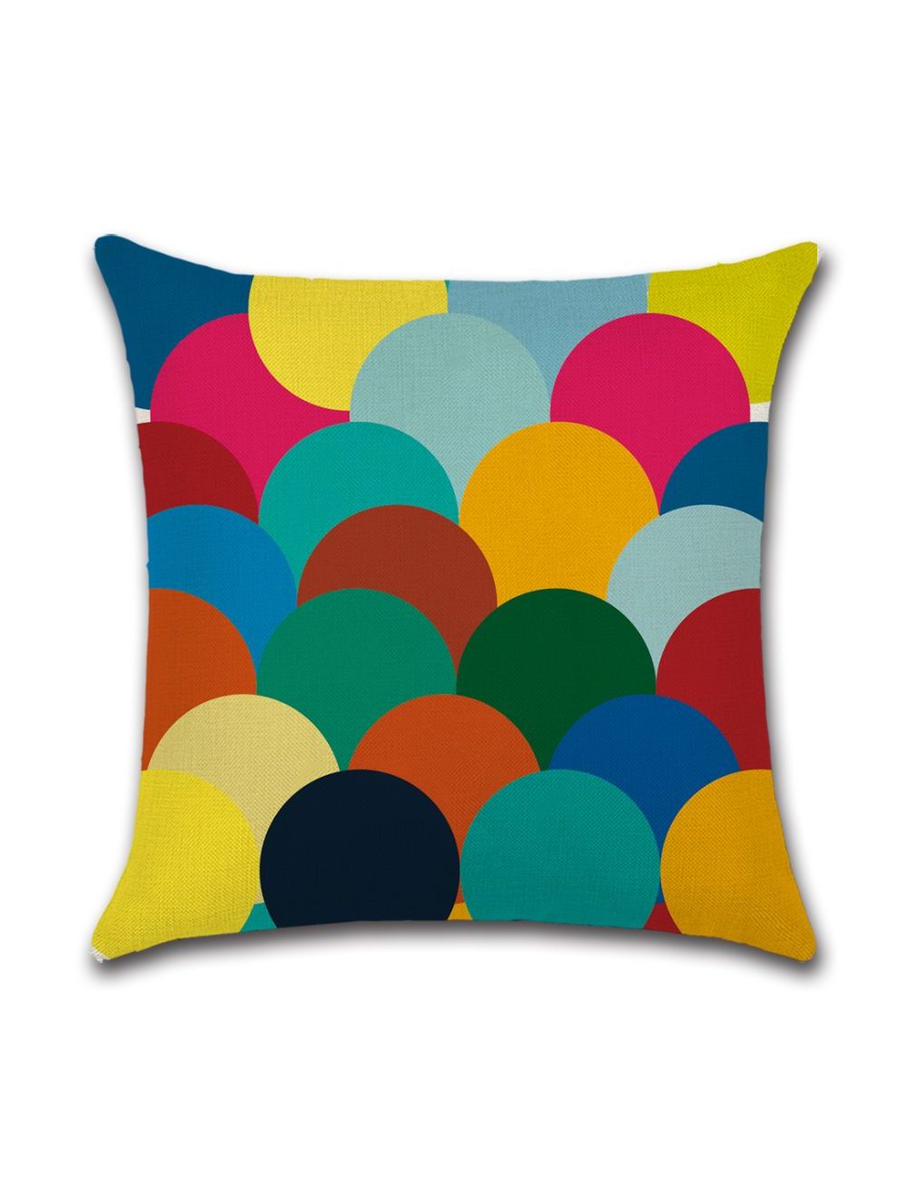 Rishahome Colour Balloon Printed Cushion Cover 45x45 cm-9C114G0011