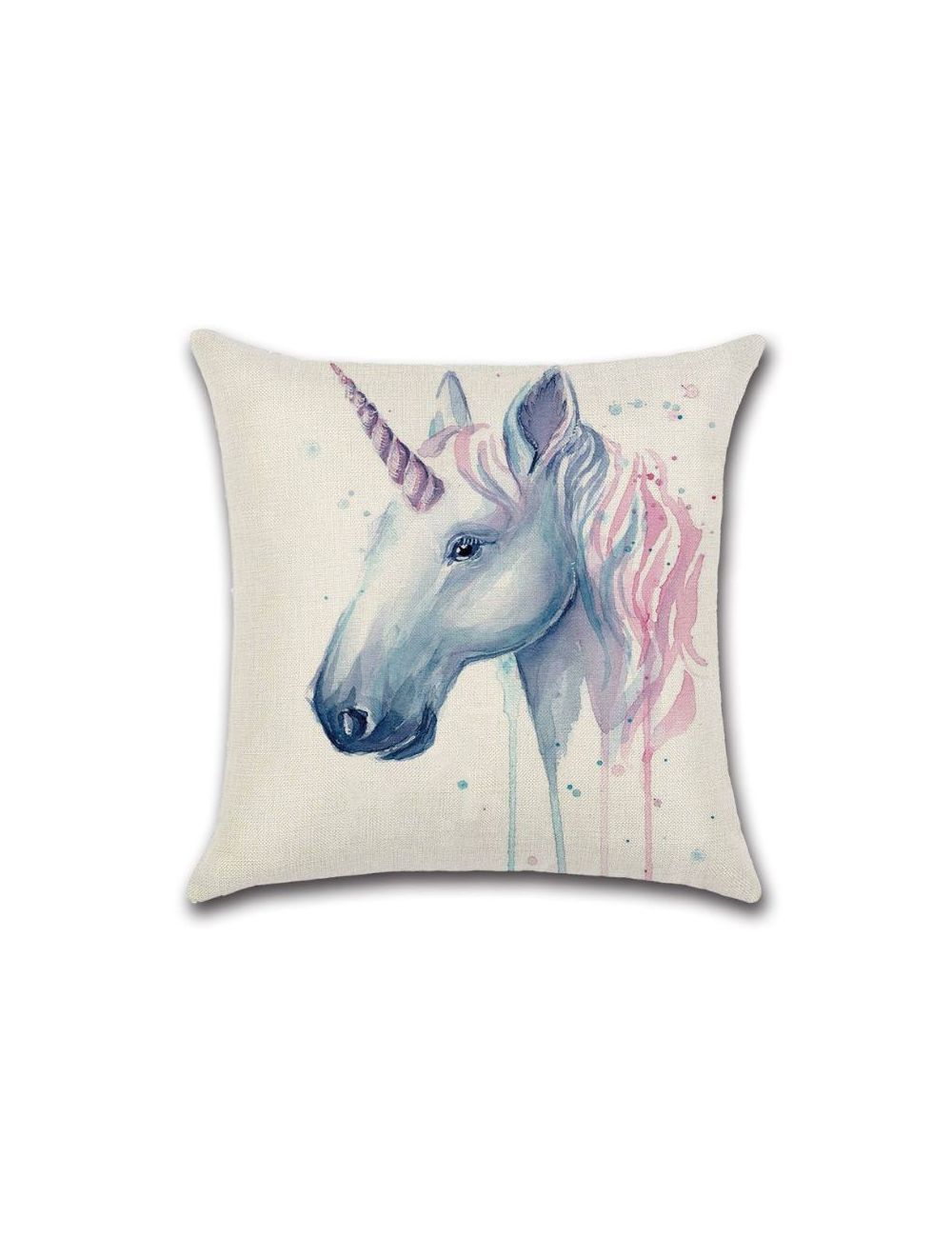 Rishahome Unicorn Printed Cushion Cover 45x45 cm-9C13B0015