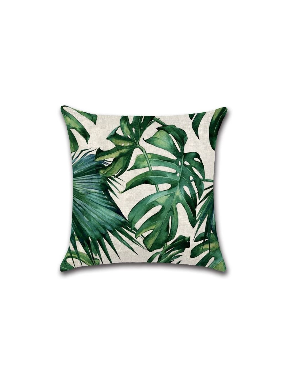 Rishahome Leaf Printed Cushion Cover 45x45 cm-9C27T0010