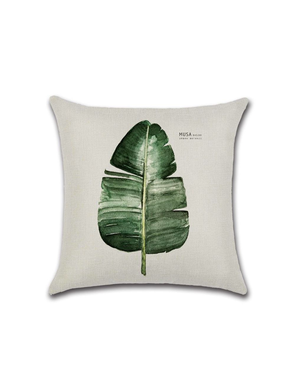 Rishahome Leaf Printed Cushion Cover 45x45 cm-9C29T0012