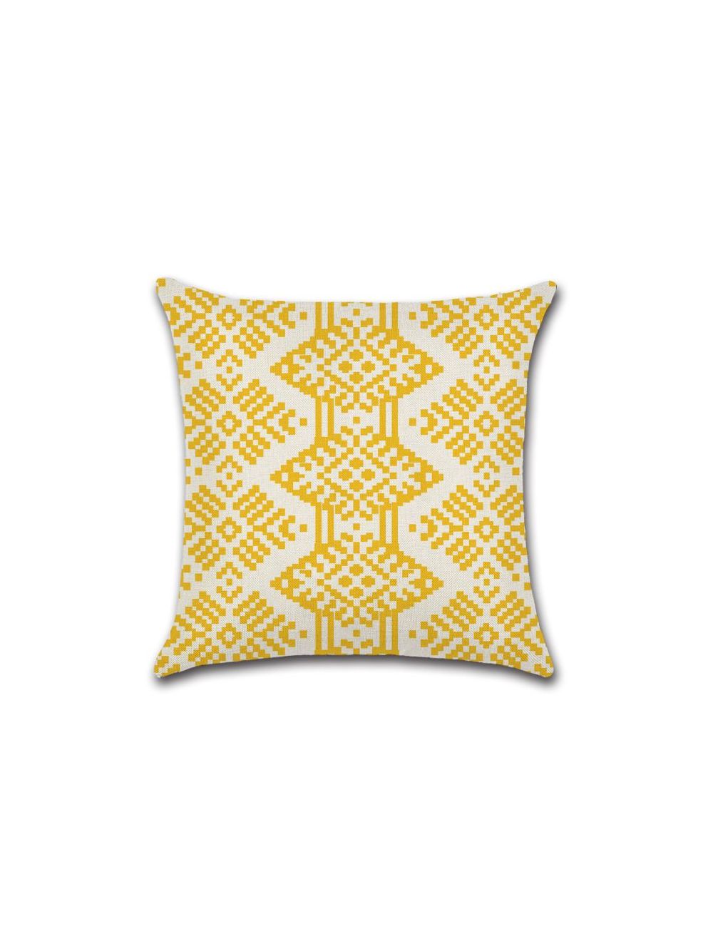 Rishahome Geometry Printed Cushion Cover 45x45 cm-9C31G0014