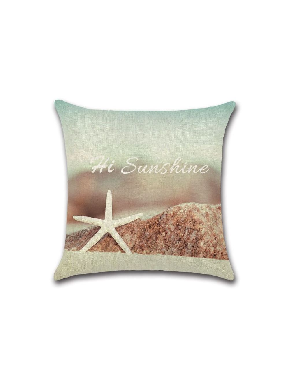 Rishahome Beach Printed Cushion Cover 45x45 cm-9C87S0002