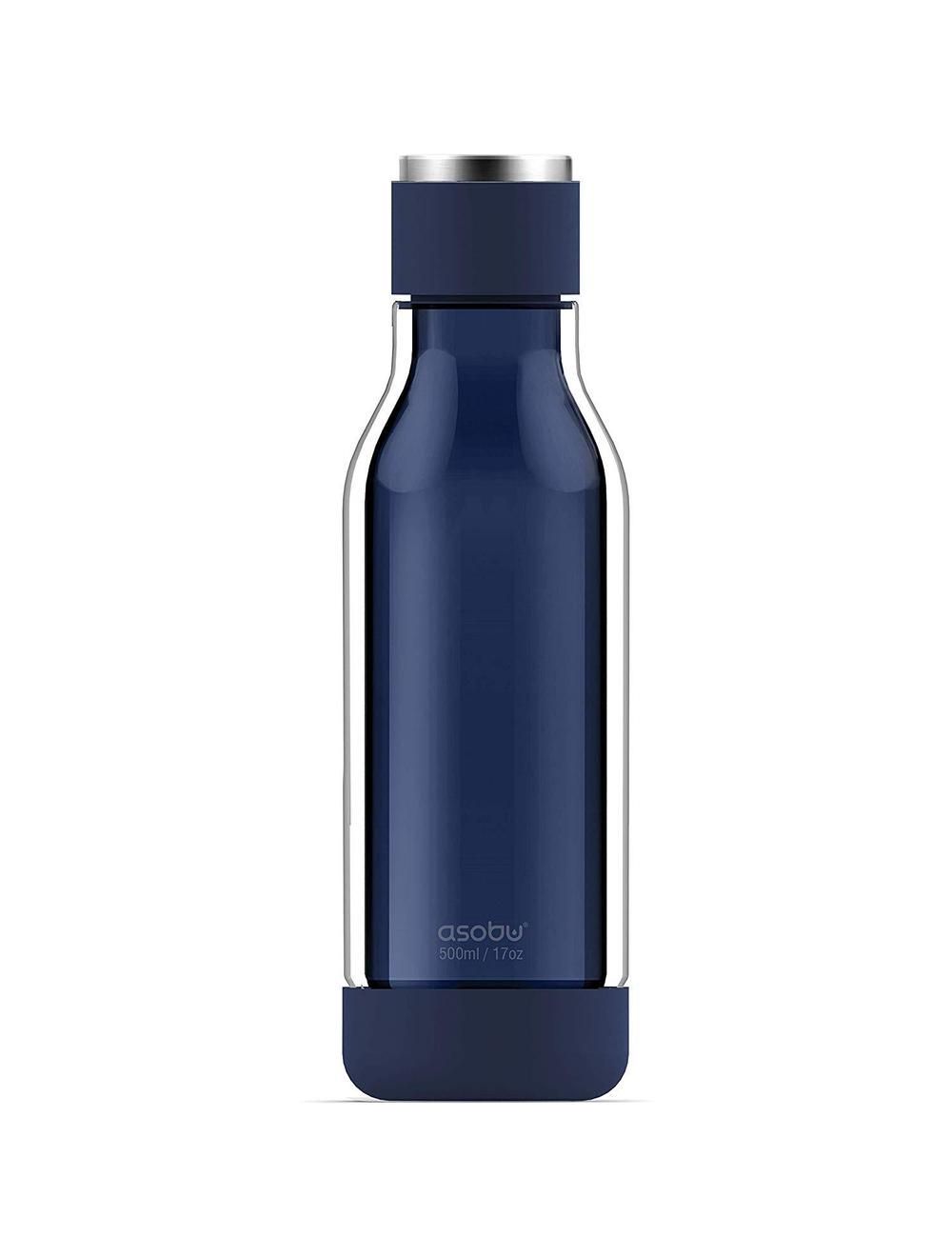 Asobu Inner Peace Glass 17 Ounce Travel Water Bottle-ASB-GT50-BLUE
