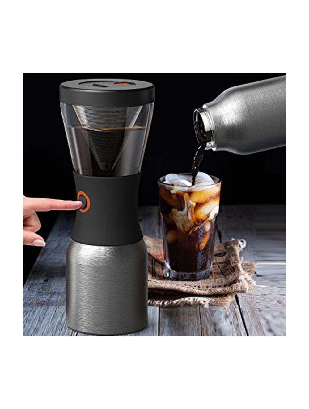 Asobu KB900 Cold Brew Coffee Silver