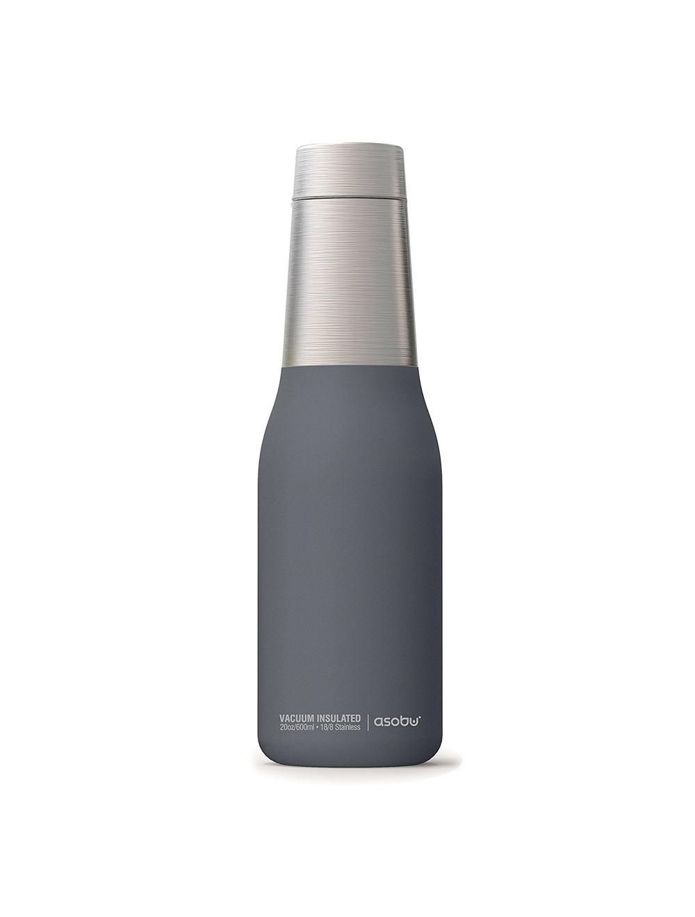 Asobu Oasis Vacuum Insulated Double Walled Water Bottle 600 ml-ASB-SBV23-GRAY