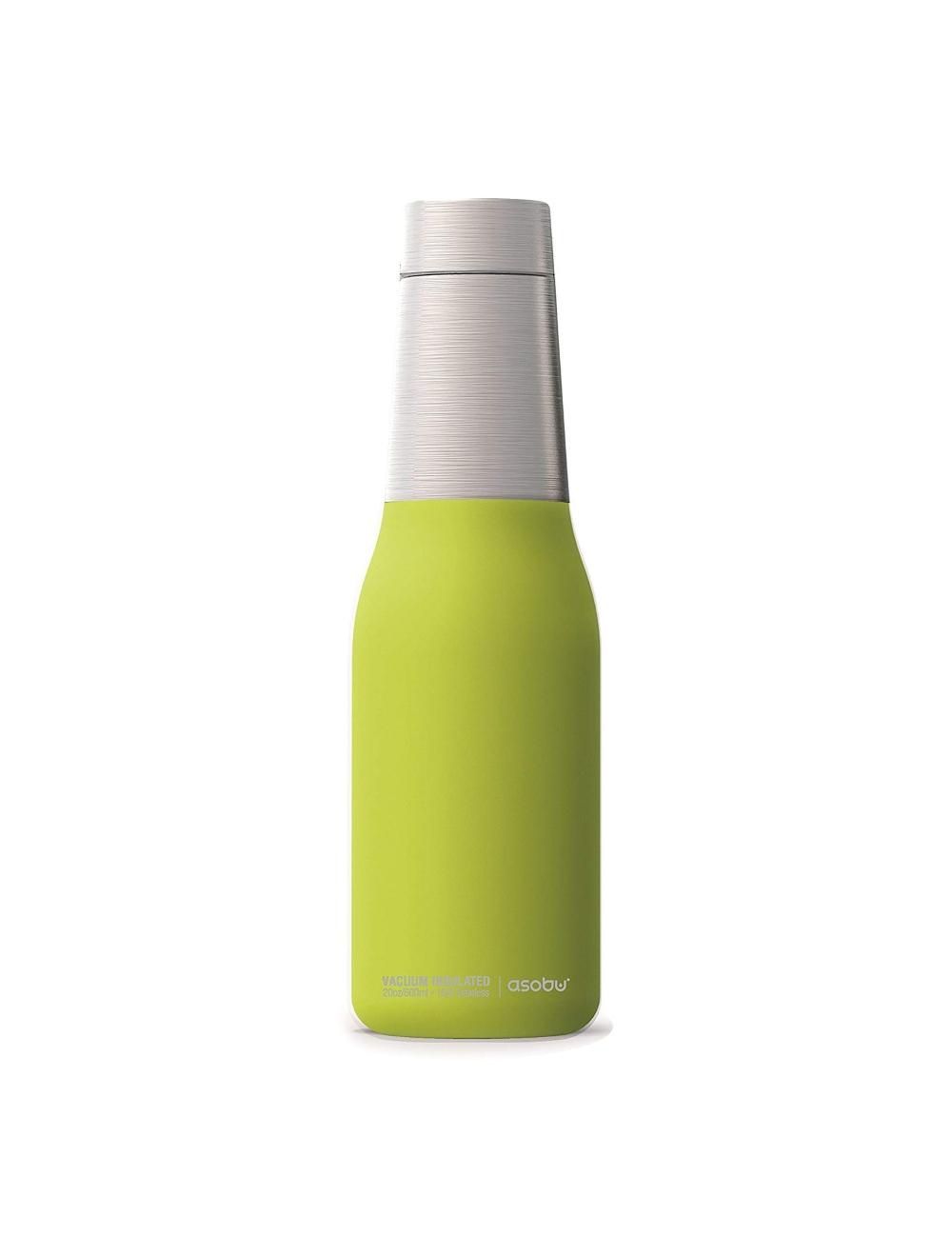 Asobu Oasis Vacuum Insulated Double Walled Water Bottle 600 ml-ASB-SBV23-LIME