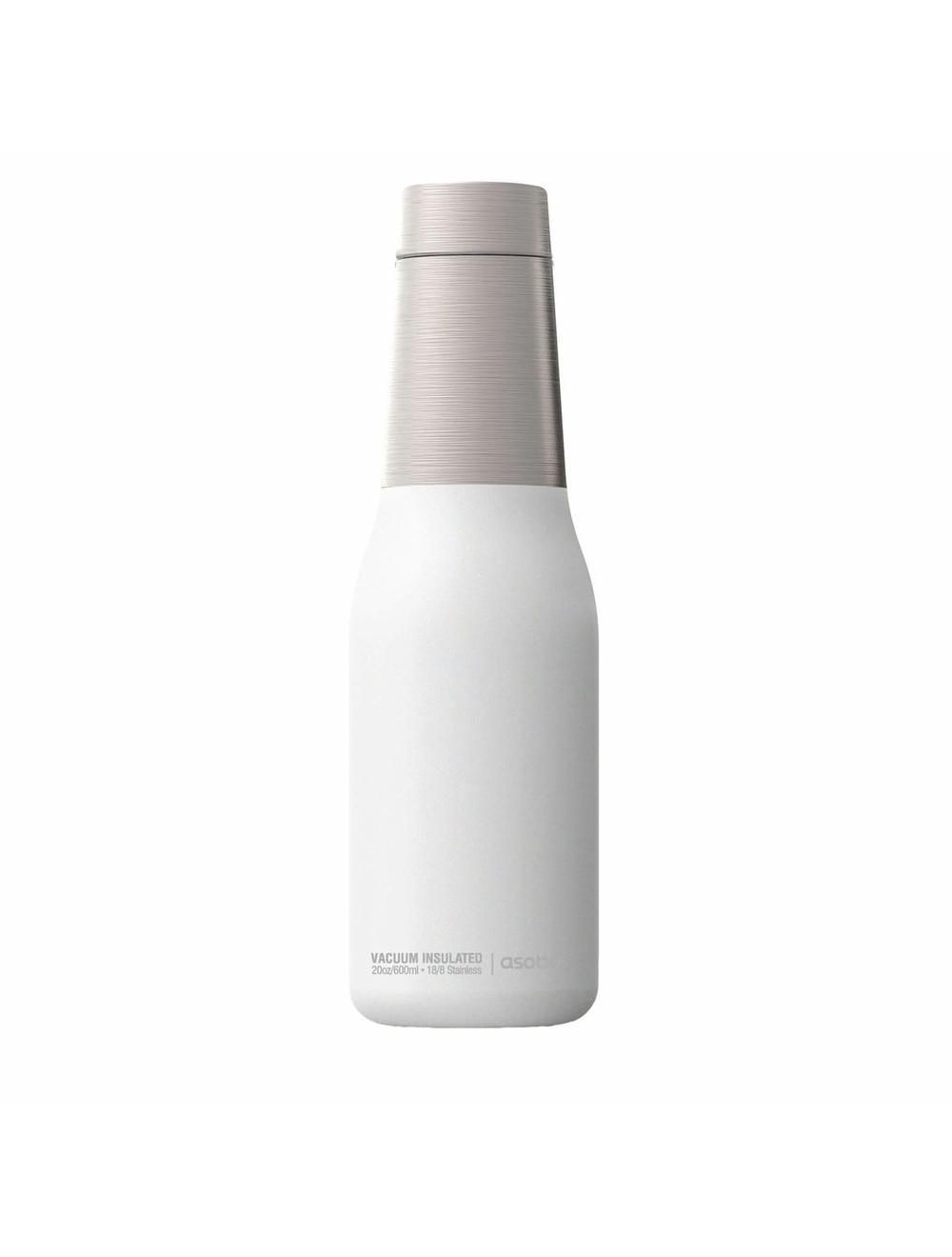 Asobu Oasis Vacuum Insulated Double Walled Water Bottle 600 ml-ASB-SBV23-WHITE