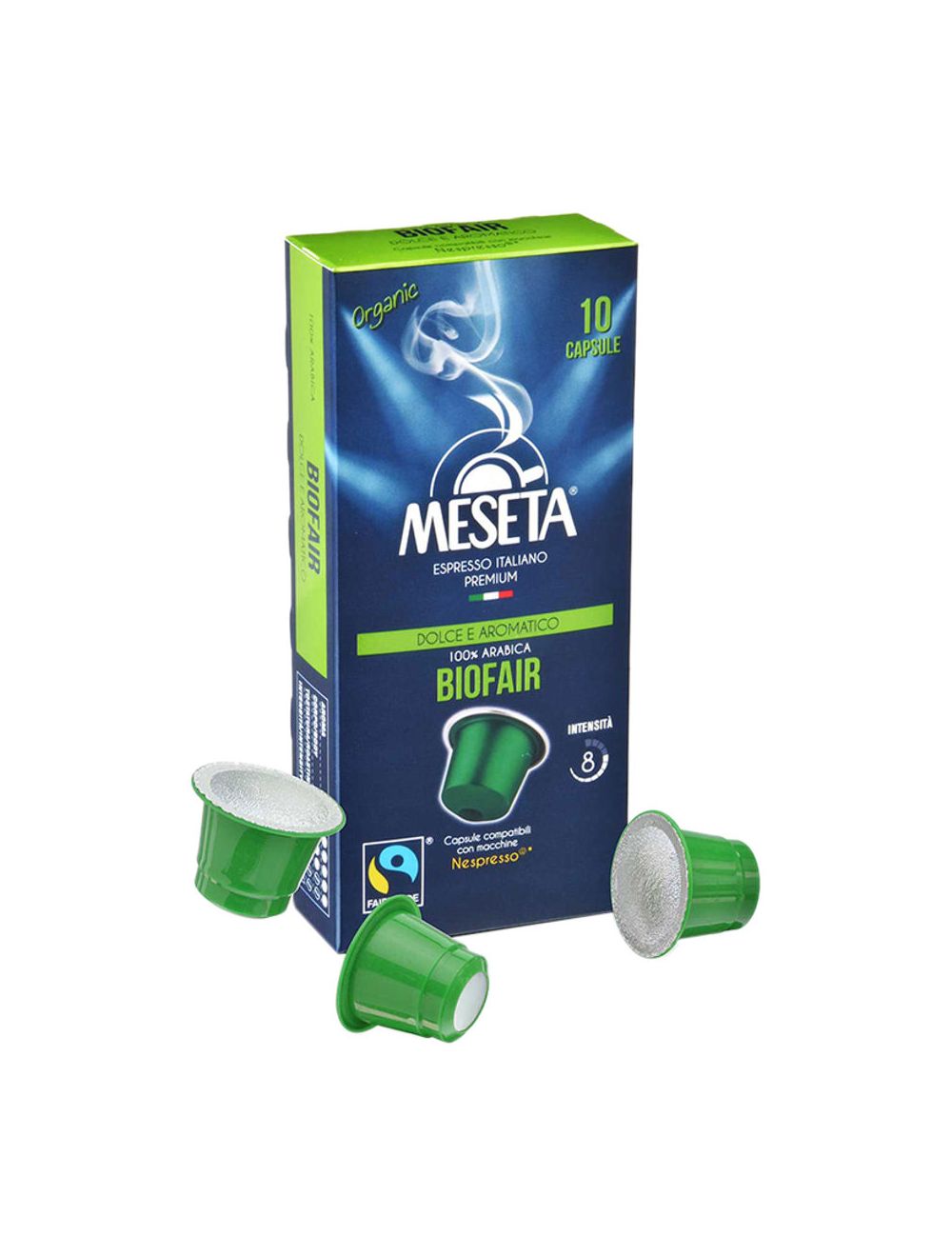 Meseta Espresso Italiano Bio-Organic 10 Capsules 50g-SMB