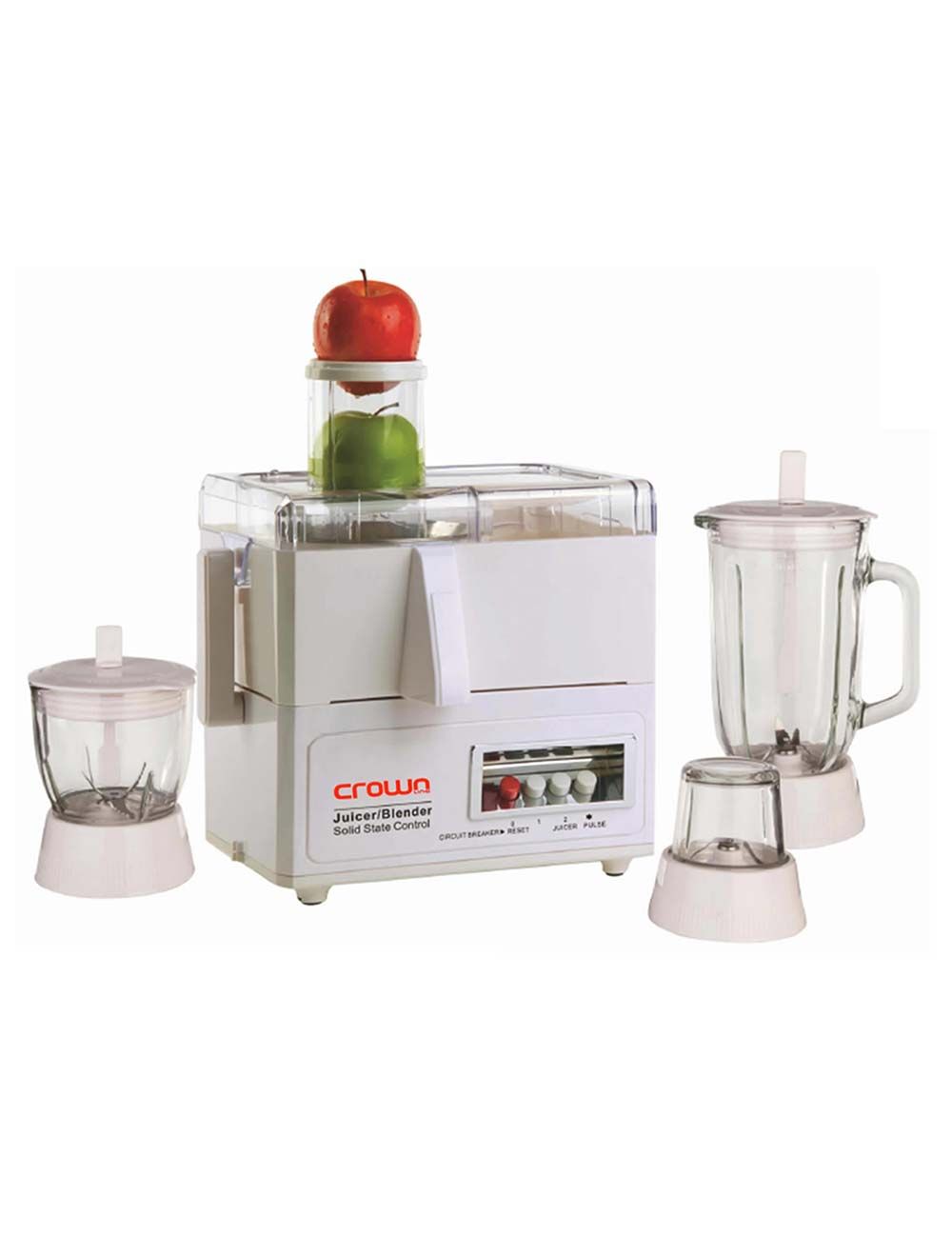 Crownline Juicer Blender With Glass Jar & Accesories 450 Watts-FP-164