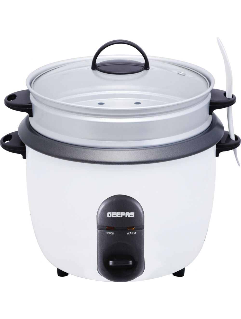 Geepas 1.5L Rice Cooker/Steamer with Non-Stick Cooking Pot