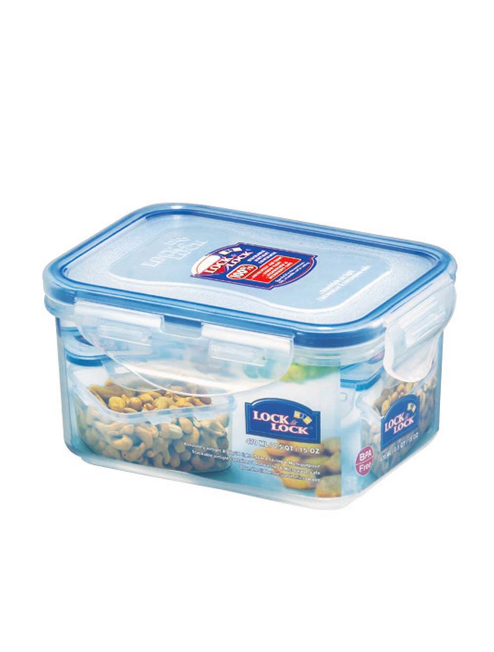 Lock & Lock Food Container Rectangle 470ml-HPL807