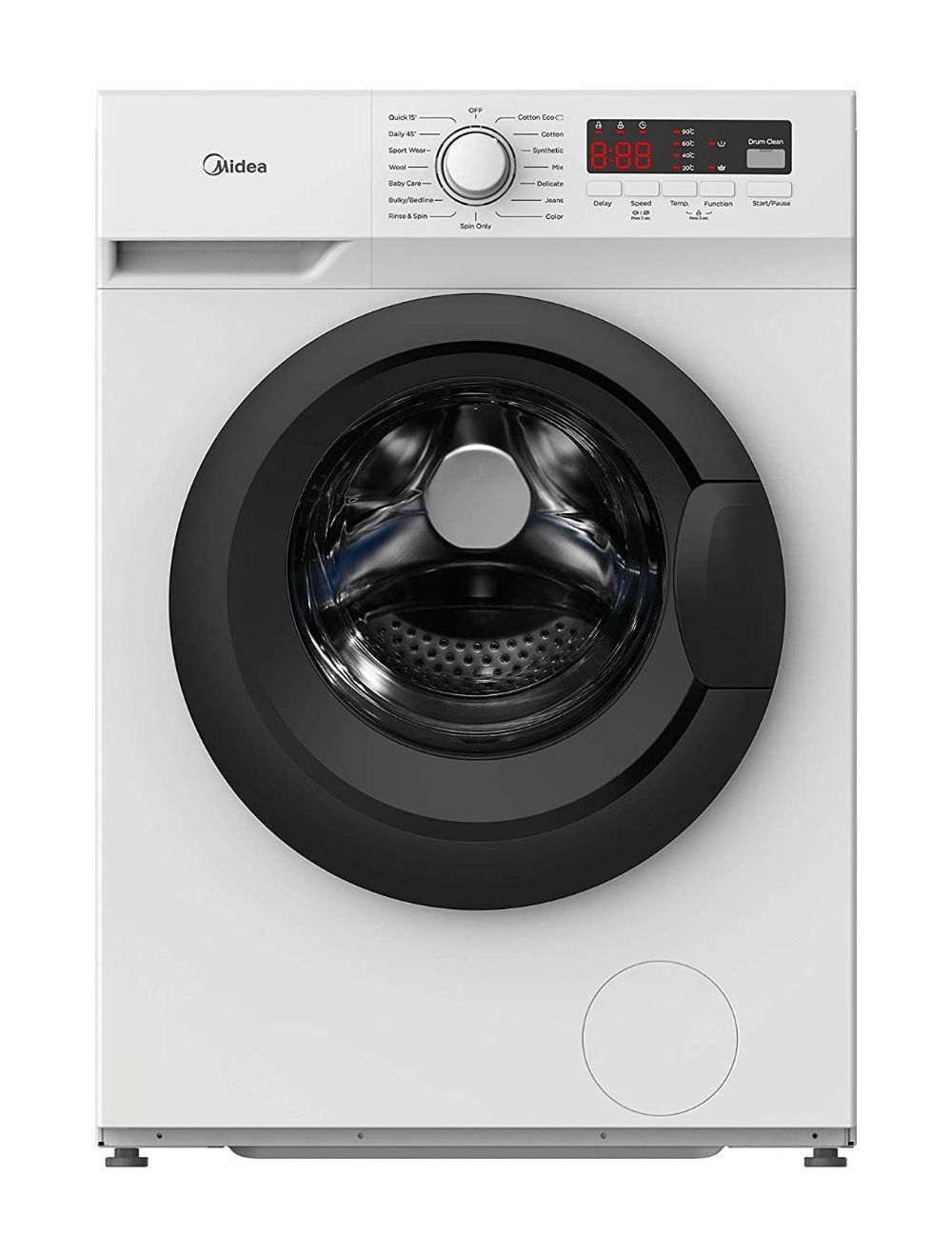 Midea Front Load Fully Automatic Washer 7kg 1400RPM White-MFN70