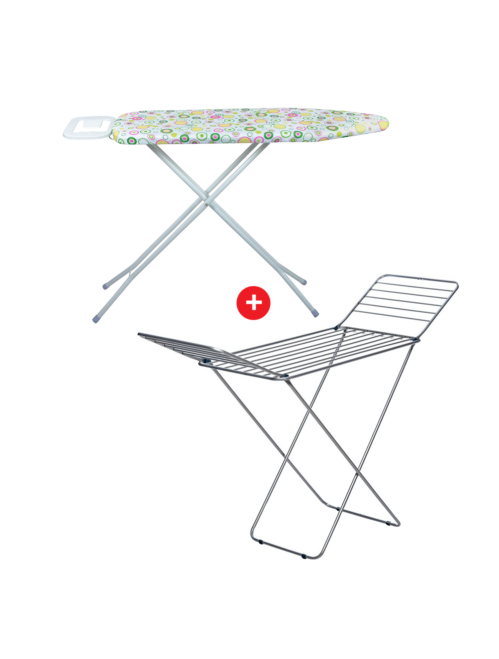 Winsor Ironing Board 110x33cm – ( Bubbles Design ) + Winsor Clothes Dryer 18 M-WR81602