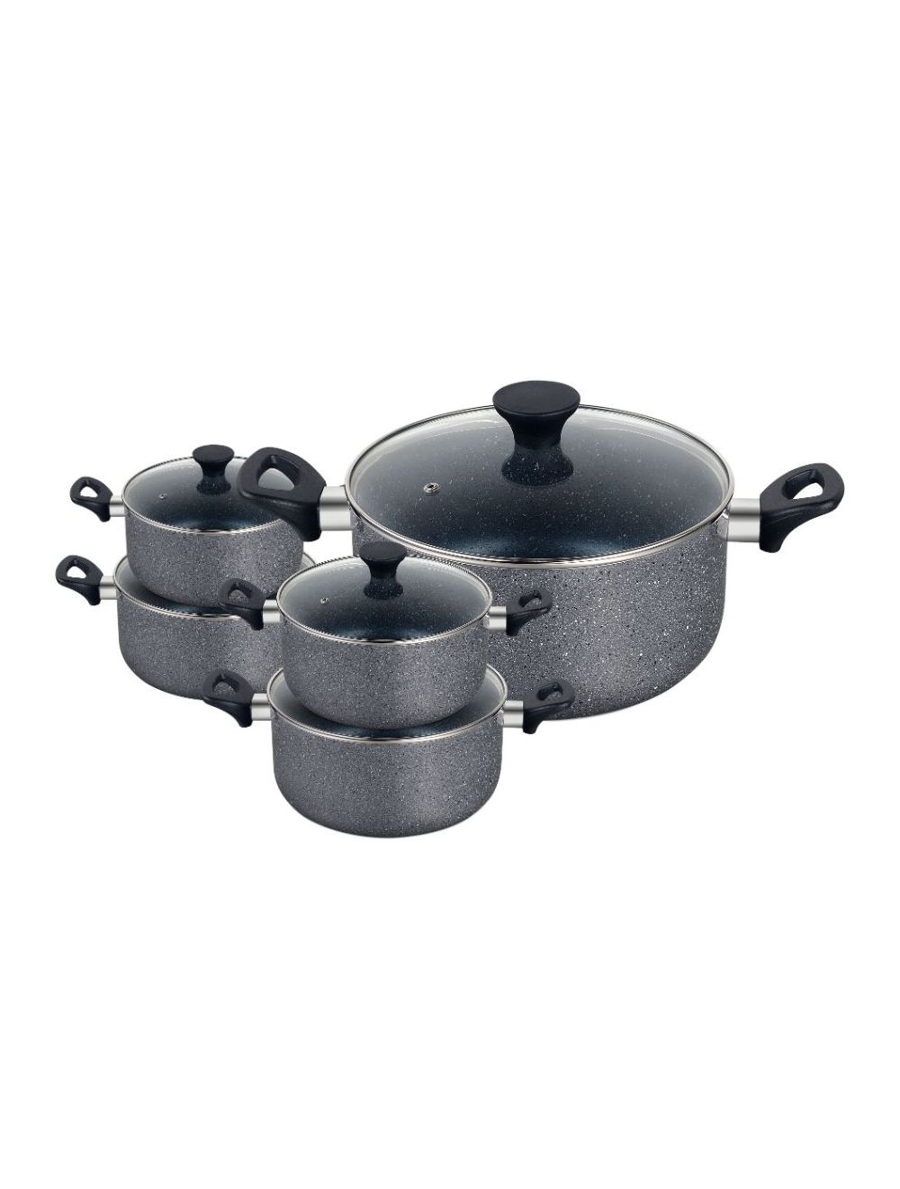 Royalford RF9842 10 Pcs Aluminium Cookware Set