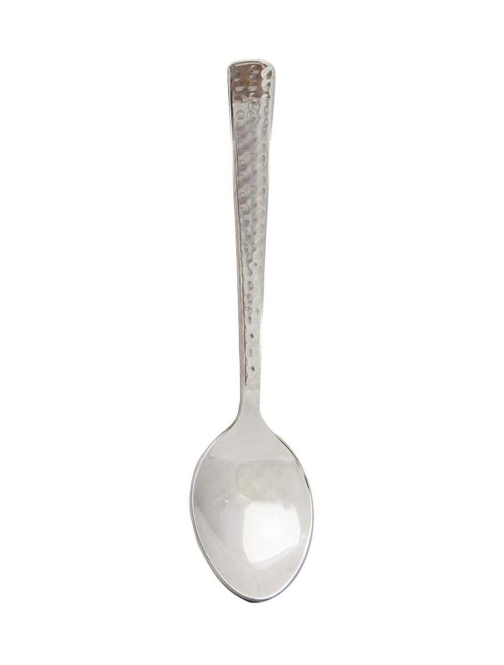 Raj Hammered Dessert Spoon 6 Piece Set-RHDS06,Silver
