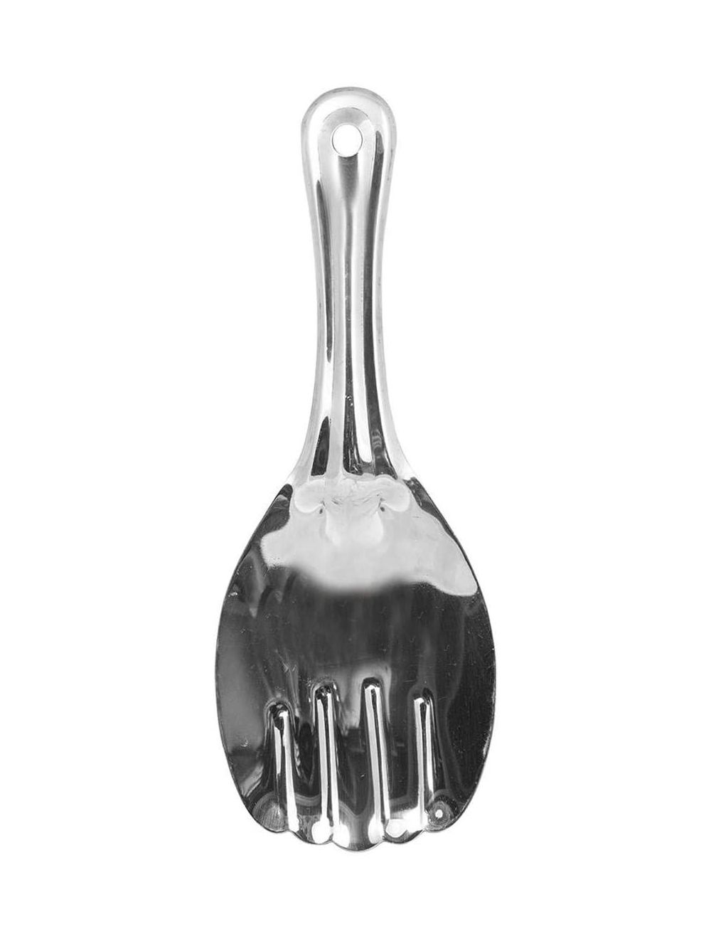 Raj 8 cm Rice Panja Deluxe Spoon-RSPD02,Silver