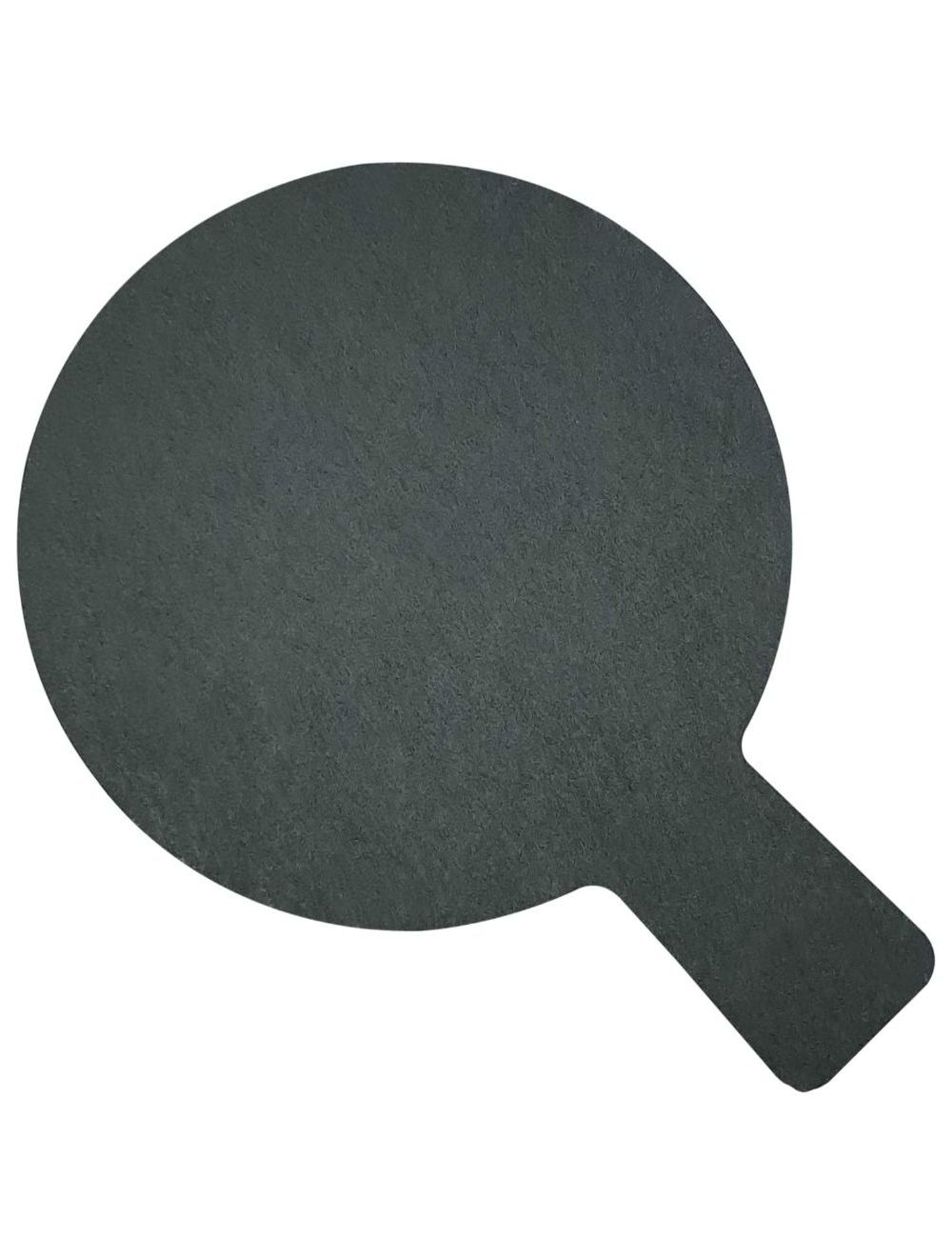 Kitchen Master Slate Paddle Board Round 19x14 cm, Black, SL0018