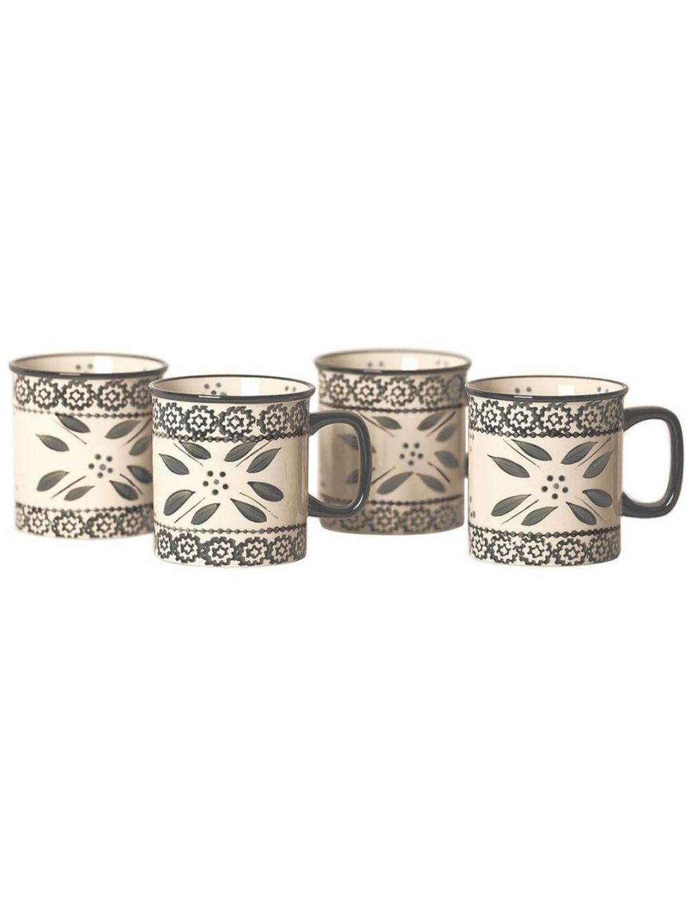 Temp-tations Old World Mug Set of 4-T49068-grey